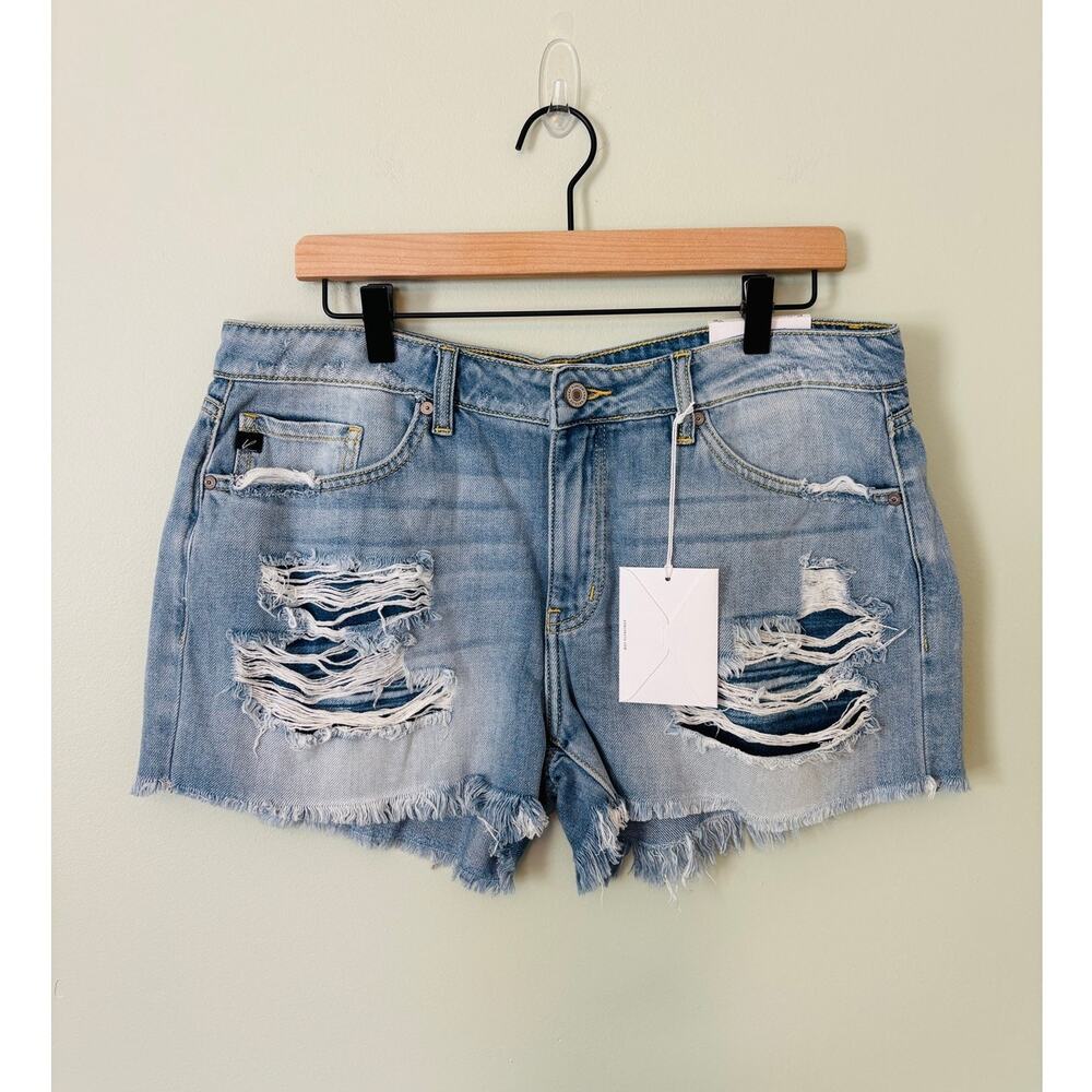 Kancan New Distressed Cut Off Denim Shorts 13/30